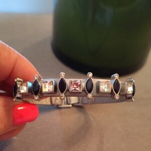 Elegant Silver and Navy Women's Bracelet